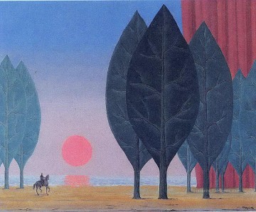 350 人の有名アーティストによるアート作品 Painting - パンポンの森 1963年 ルネ・マグリット